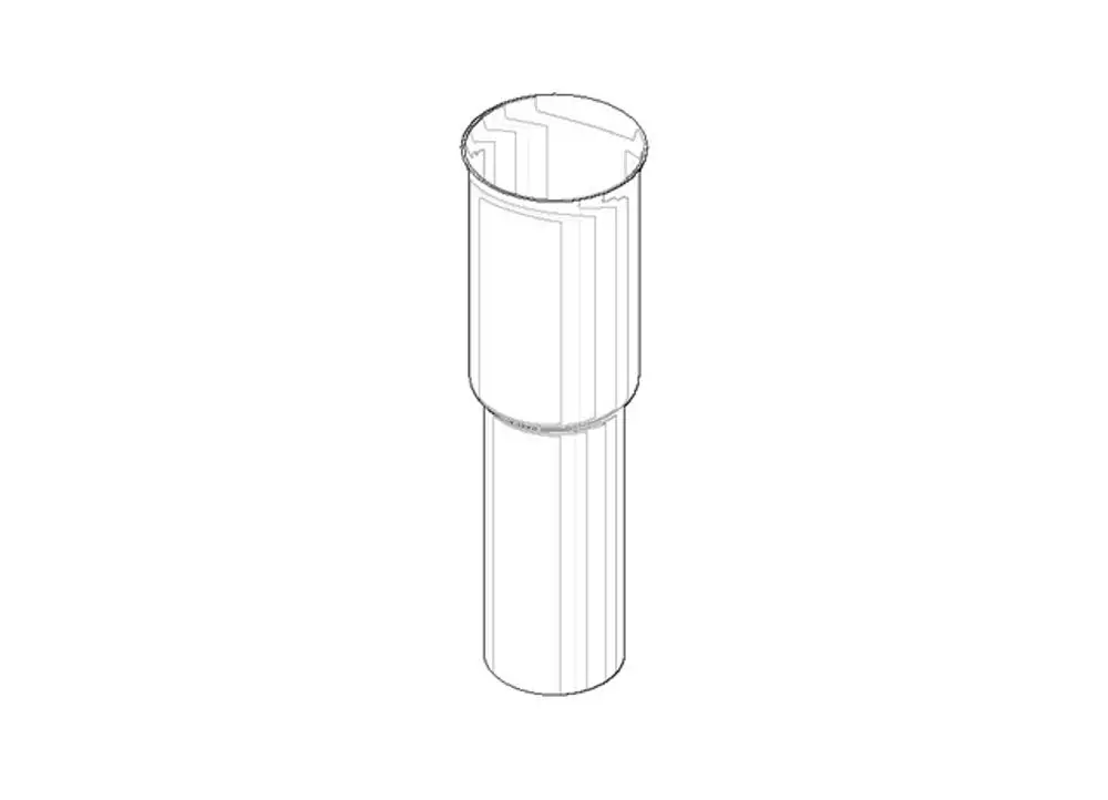 DORNBRACHT Rohr für Geruchverschluss ERSATZTEILE 092823019 D. 37,1 x 123,5 mm Chrom, 092823019-00 Galeriebild 1